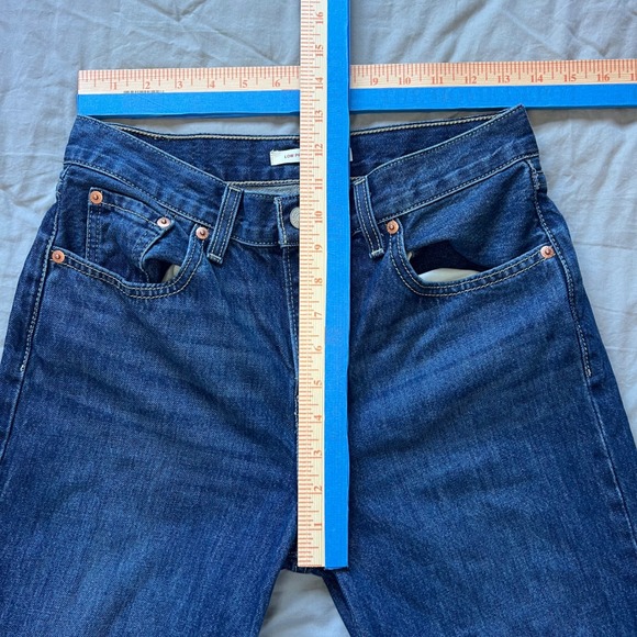 LEVI'S Low Pro Straight Leg Jeans Women's Size 26 Dark Wash Denim Casual - Picture 7 of 12
